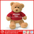 Hot Sale Brown Teddy Bear avec T-Shirt